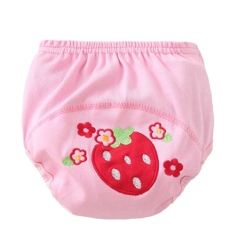 Cute Baby Diapers Reusable Nappies Cloth Diaper Washable Infants Children Baby Cotton Training Pants Panties Nappy Changing