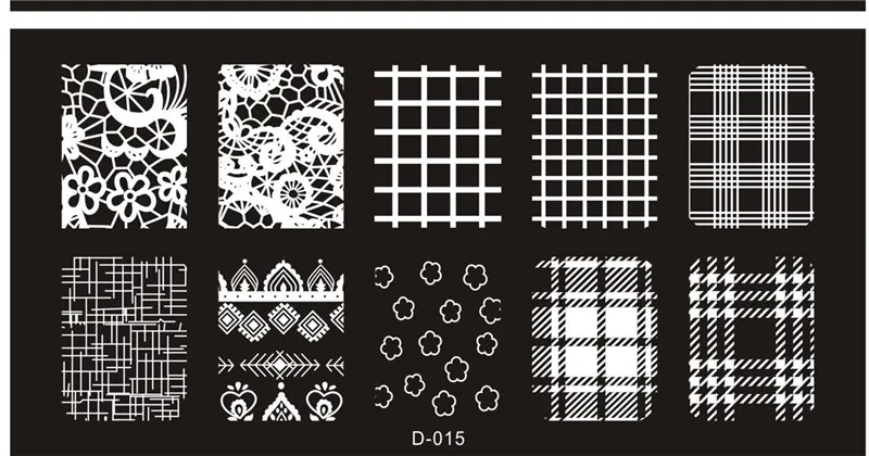 15 1 Pcs Stainless Steel Mixed Designs Nail Stamping Plates DIY Nail Designs Manicure Image Plate Stencil 23 Styles - Цвет: 15