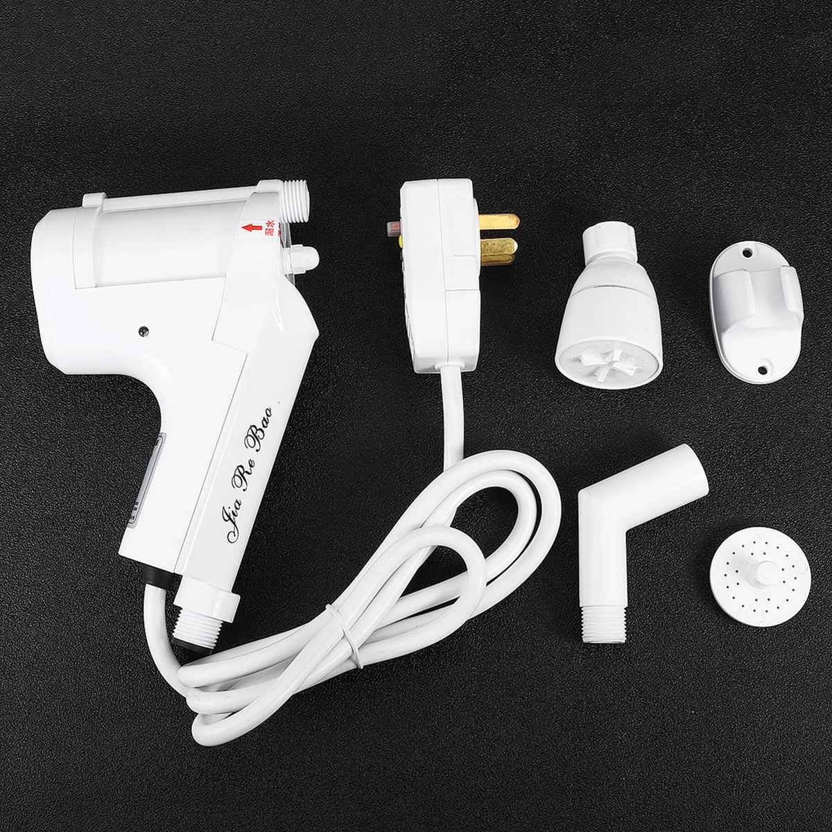 Electric Shower Heater Faucet 3000W 220V 50Hz Water Heating Power Head Spray Out Tap Handle Single Hole Shower Head Replacement
