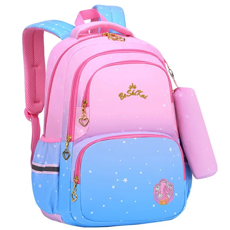 school bags for Boys Girls,waterproof Children bags student Backpack 1-3-6 grades 
