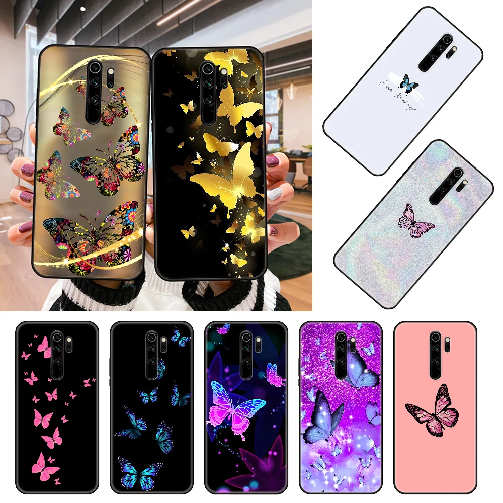 Чехол для телефона Xiaomi Redmi Note 8 8T 7 7A 9 9A 9S 8A 4 5 6 Pro черный чехол Coque Art Etui силиконовый