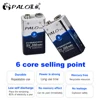 PALO 9V 6F22 Nimh 9v Rechargeable Battery 300mAh low self-discharged 9 volt battery ► Photo 3/6
