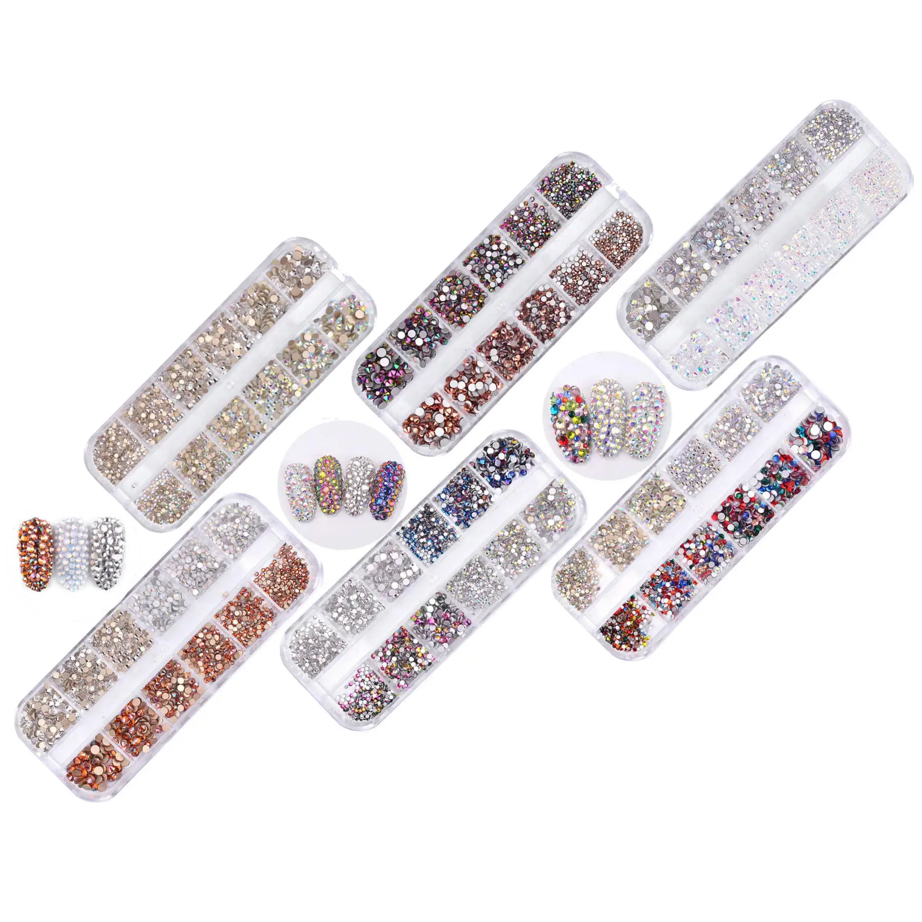 

DIY Craft Glitter Stuff Flatback Rhinestone Epoxy Resin Jewelry Charms Decor Nail Art Phone Case Embellishment Crystal