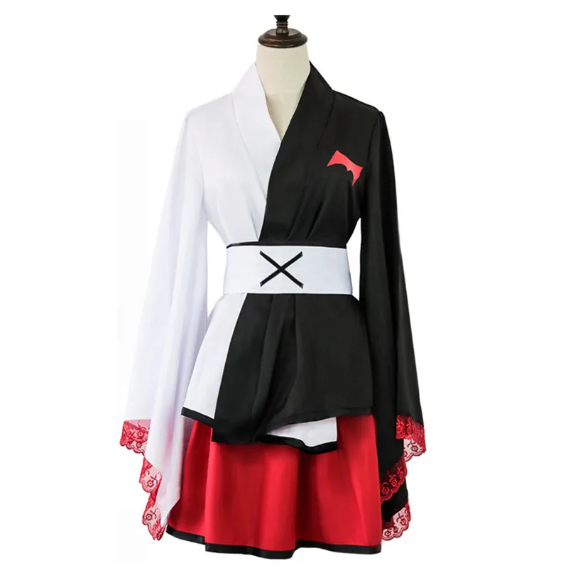 VEVEFHUANG-Danganronpa-Cosplay-Anime-Junko-Enoshima-Emboitement-Inushio-Kimuchi-Dangan-Ronpa-Trigger-Happy-Havoc-Cosplay-Costume