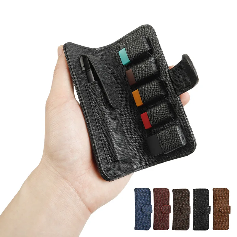 5 Colors New Fashion E-cigarette Bag Carrying Case Compatible For JUUL Storage Case For Your Pocket Or Bag(Device Not Included