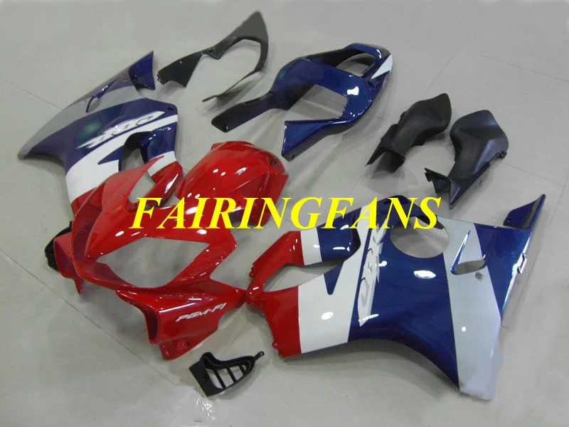 Мотоцикл обтекатель комплект для HONDA CBR600F4I 01 02 03 CBR600 F4i 600F4I 2001 2002 2003 красный синий Обтекатели на кузов+ подарки HV08