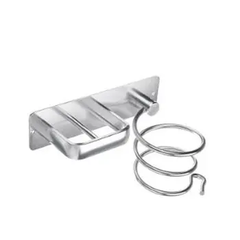 

Aluminum Hair Dryer Organizer Wall Mount Bathroom Rack Shelf Hairdryer Holder Rack Organizer Bathroom Accessories