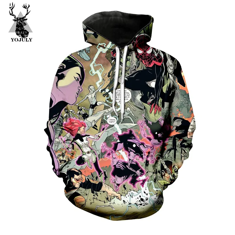 7 Solo выравнивание толстовки off white Мужская толстовка 3D аниме Harajuku Lil открытый топы хип хоп Уличная странные вещи пуловер A54 - Цвет: 7