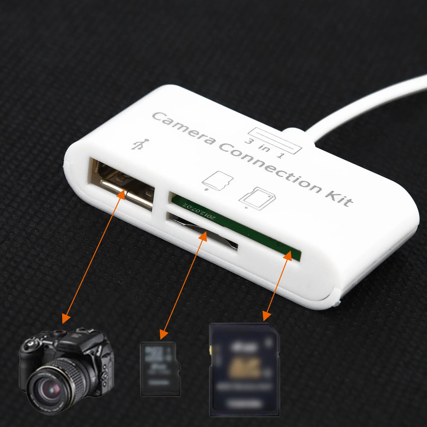 USB кард-ридер Micro SD камера DSLR Link Адаптер для iPad для iphone X 8 7 6 5 часть аксессуары