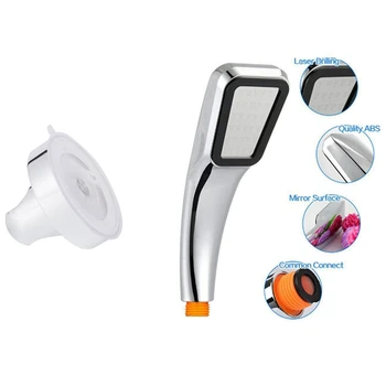 

SHGO HOT-Bathroom Suction Cups Shower Nozzle Base Hand Shower Head Bracket with Shower Head Universal Shower Head High Pressure