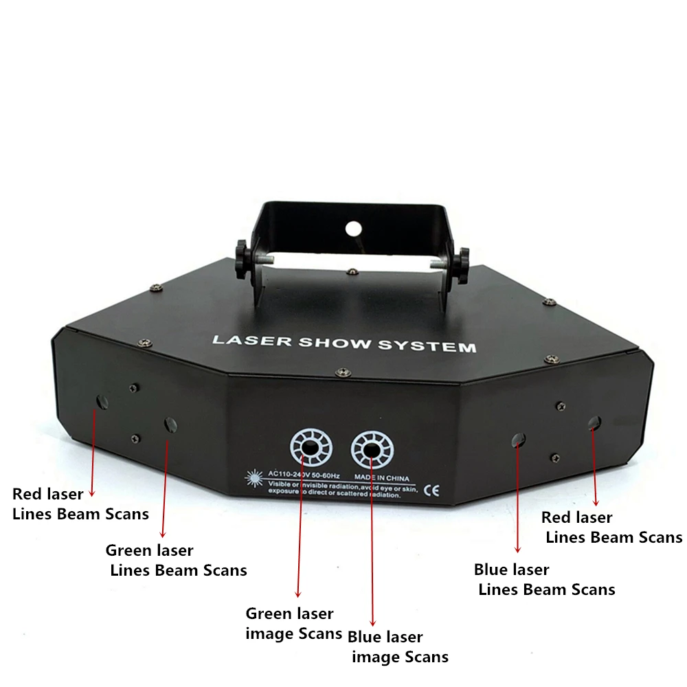 Online 6 auge scannen RGB laser licht für DJ disco club bühne wirkung licht mit vce control party disco licht masse wirkung strahl licht