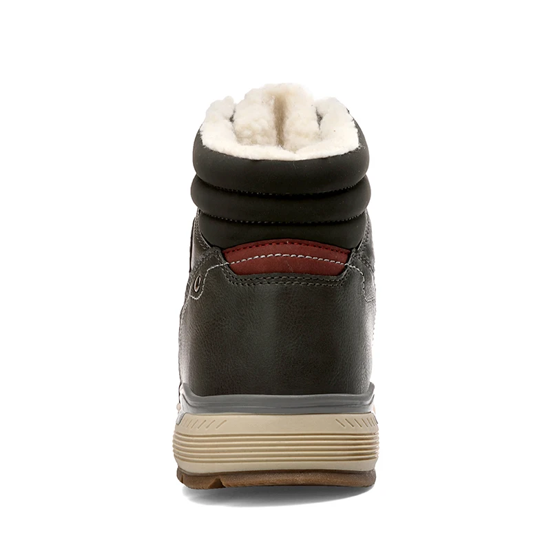 UEXIA High Quality Men's Boots High Quality Plush Keep Warm Ankle Snow Boots Warm Fur Mens Shoes Winter Sneakers Size 39-46