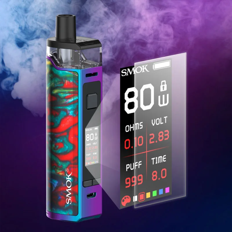 Smok портативный Pod Mod 40 Вт 80 набор электронных сигарет SMOK RPM40 RPM80 Pro Vape 1500 мАч и 4 3 мл
