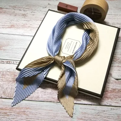 Горячая Складные Модные жизни винтажные Лоскутные Miyake складные шелковые шарфы