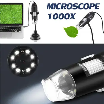 

3 In 1 Endoscope Digital Microscope 1000X Multiple Use Portable Hose Support Magnifier For MAC Windows