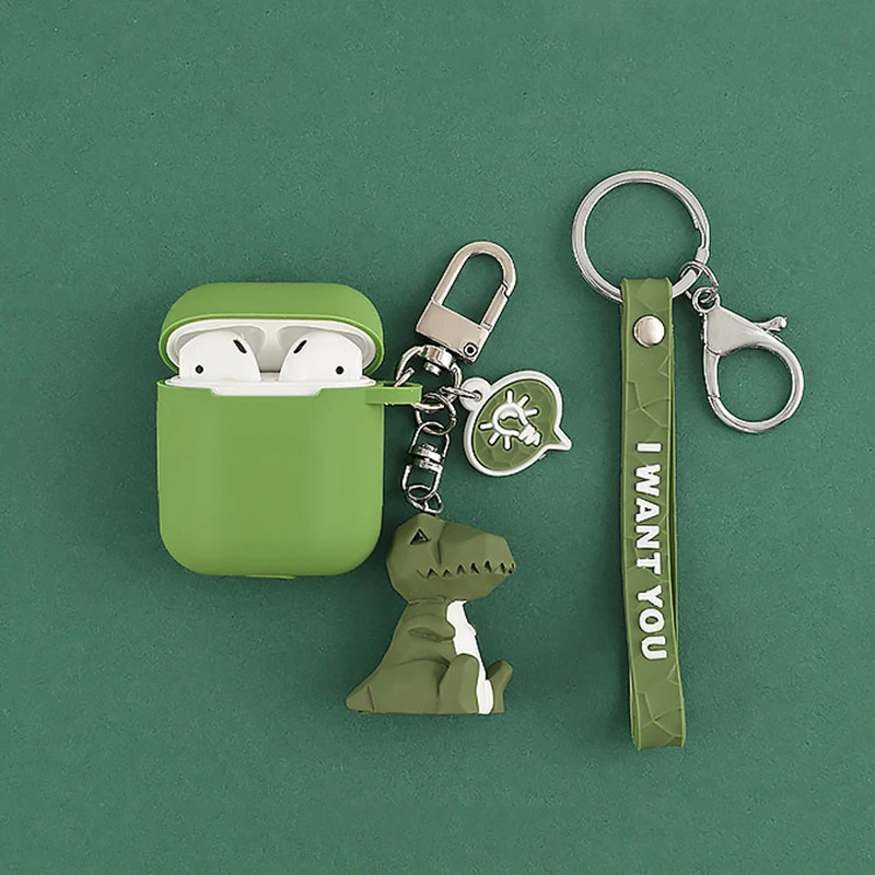 

Cute Dinosaur Style Cover Case For Apple Airpods Case Soft Bluetooth Wireless Earphone Case For AirPods Charging Box