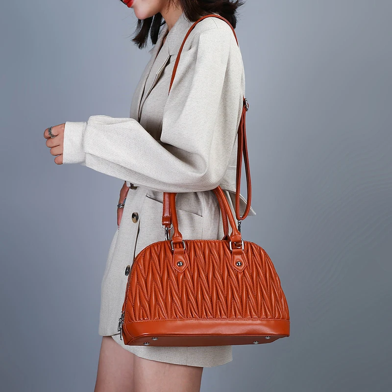 2021 Autumn New Female Handbag Luxury Fashion Yellow Ladies Shoulder Bag Mini Wallet Classic Striped Purple Girl Messenger Bag