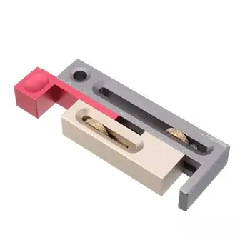 

Saw Table Saw Slot Adjuster Mortise and Tenon Tool Movable Measuring Block Length Compensation Woodworking Tools