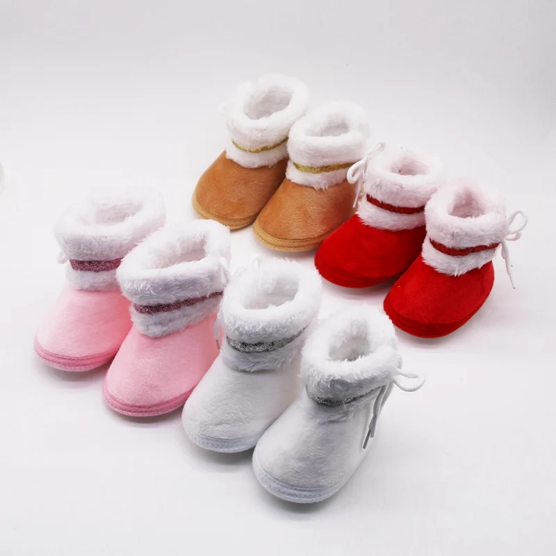 Теплая детская обувь зимняя бархатная обувь для малышей; обувь для девочек; Повседневные детские пинетки