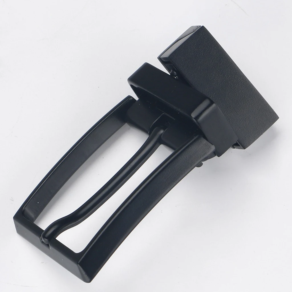 Men Reversible High Quality Metal Alloy Belt Buckles Replacement Rectangular Pin Buckles Leather Waistband Buckles No Belt 