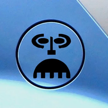 

All Saints' Day pumpkin A face Free shipping Spoof Stickers On The Car Car Door Handle Decals Car Styling Stickers And Car Body