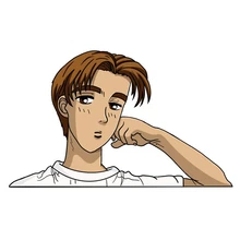 

Cartoon Anime Initial D Fujiwara Takumi Creative Car Sticker for Racing Rally Windows Decal Decor Windows Accessories PVC13x9cm