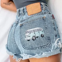 Short en jean déchiré pour femme, vêtement moulant et Sexy, tendance, été 2021