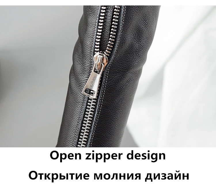 Новинка; высокие сапоги из натуральной кожи; женские сапоги; модные зимние сапоги на молнии спереди; однотонные повседневные удобные сапоги martin В рыцарском стиле