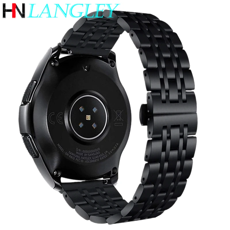 Браслет из нержавеющей стали 20 мм 22 ремешок для Samsung GearS3/S2 Classic Frontier Galaxy Watch 46 42