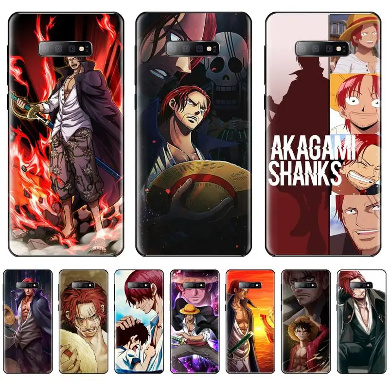 

One Piece Shanks Phone Case For Samsung galaxy S 7 8 9 10 20 edge A 6 10 20 30 50 51 70 note 10 plus