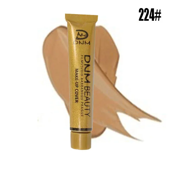 224 Full Skin Concealer Foundation Cream Face Professional Blemish Cover Dark Spot Tattoo Contour Makeup Liquid Concealer Cosmetic - Цвет: 224