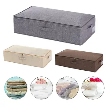 

Quilt Storage Box Fabric Folding Clothes Moisture-proof Finishing Box Household Bed Large Capacity Storage Storage Box 35p