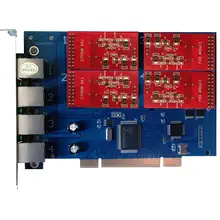 FXO карта TDM410P с 4 модулями FXO, поддерживает Asterisk Issabel/Elastix 4 FreePBX, digium карта Asterisk для голосовой телефонной системы