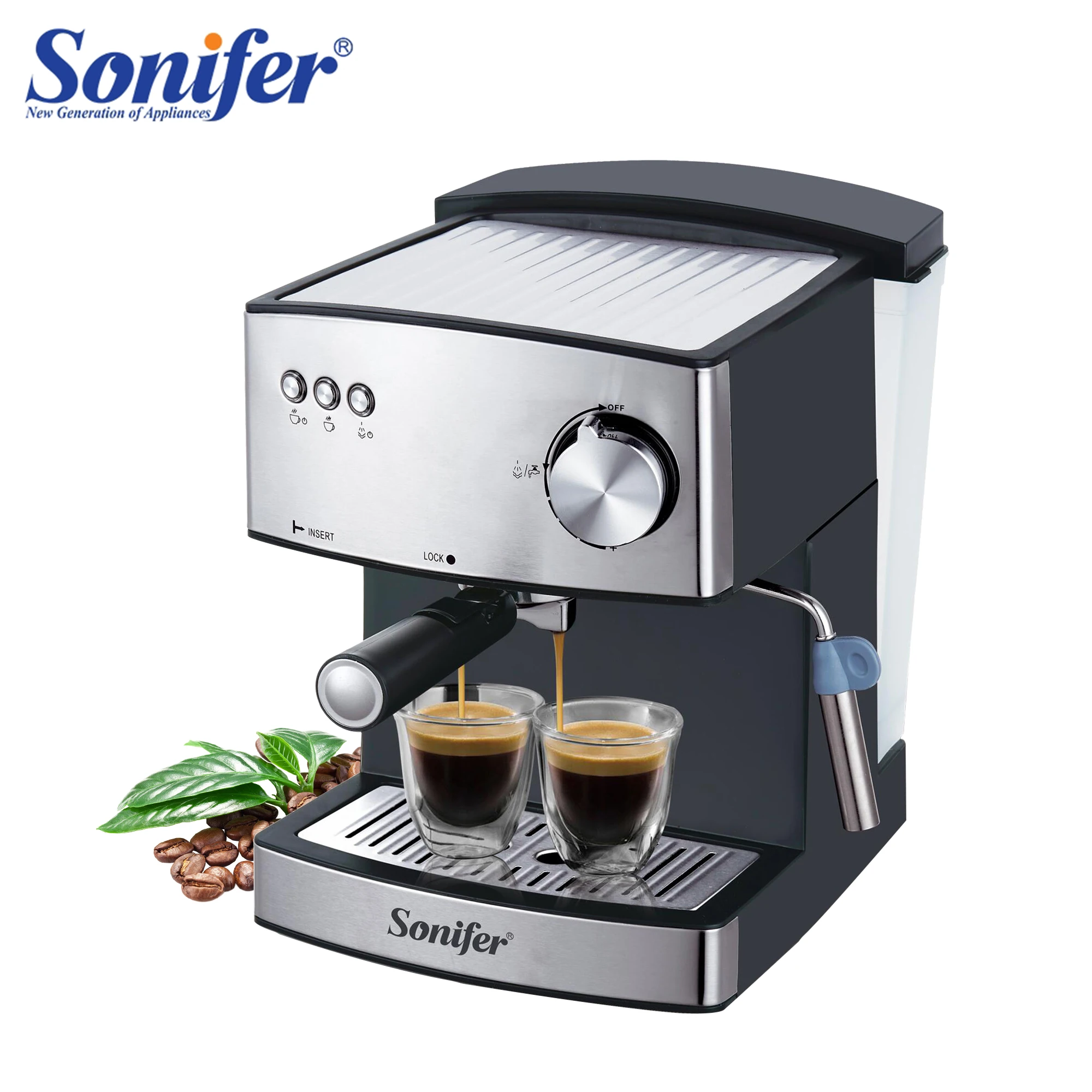 1.6L Espresso Electric Coffee Machine Express Electric Foam Coffee Maker Electric Milk Frother Kitchen Appliances 220V Sonifer 1.6L Espresso Electric Coffee Machine Express Electric Foam Coffee Maker Electric Milk Frother Kitchen Appliances 220V Sonifer