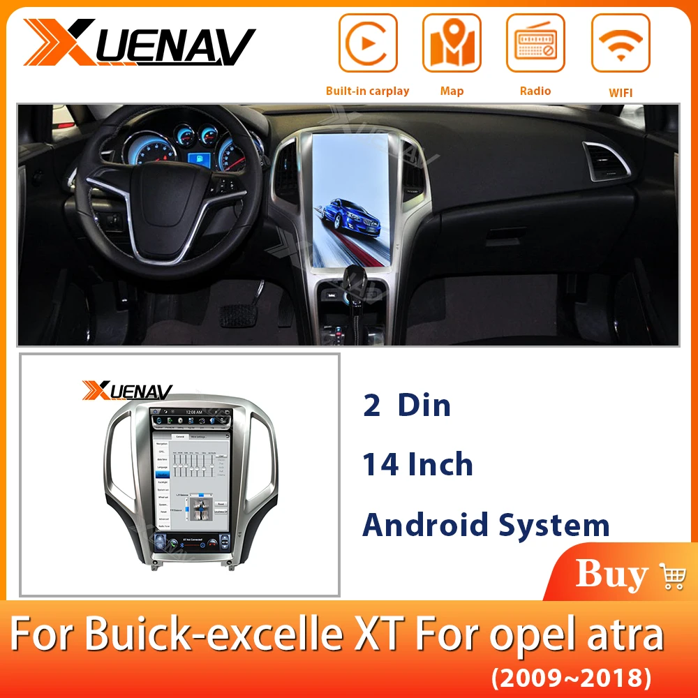 

XUENAV 14'' Car Radio Player For Buick-Excelle XT FOR Opel Atra 2009-2018 Android Car GPS Navigation Auto Multimedia DVD player