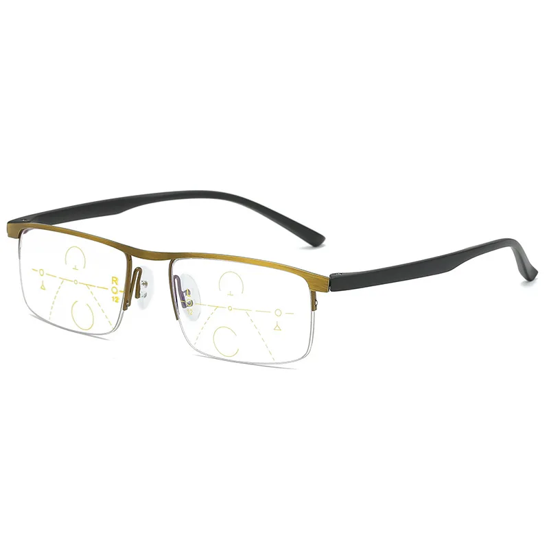 

Intelligent Zoom Reading Glasses Near And Far Dual Purpose Progressive Multifocal Old Flower Glasses Anti-blue Light Goggle