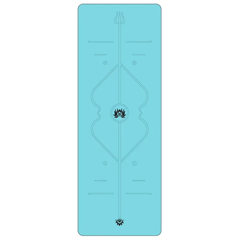 

Tomohiro Natural Environmentally Friendly Yoga Mat Women's Gymnastic Mat with Body Position Line Cushion Profession Sports Anti-