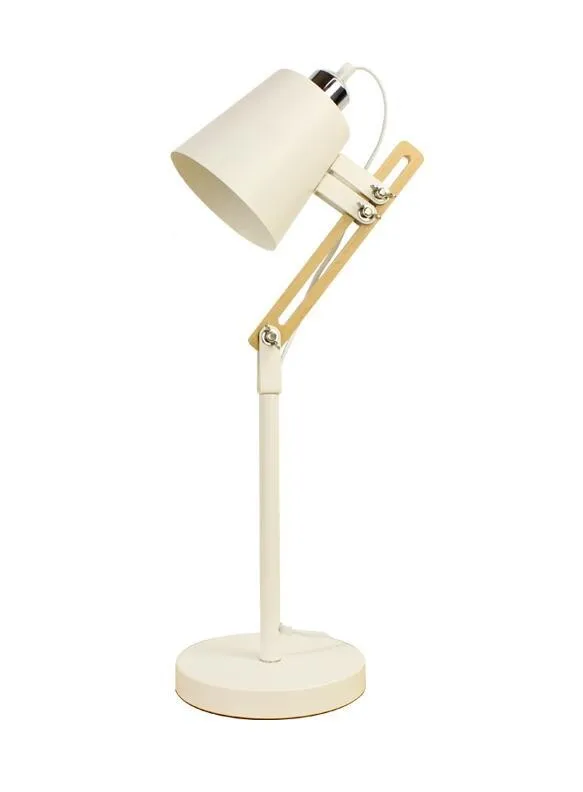 

New type top sale table lamp white nordic flexible wood desk lamp reading table light