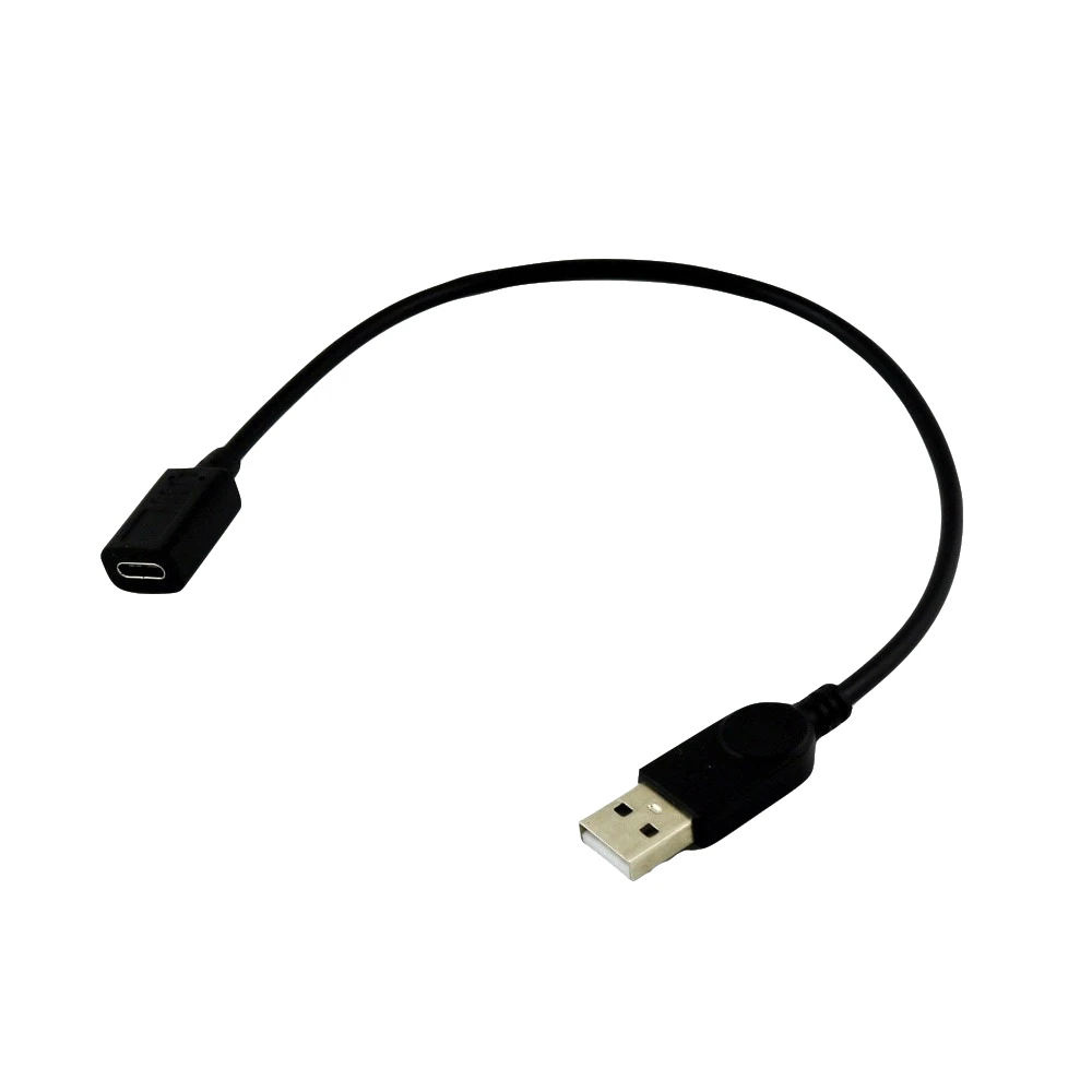 10x USB 3,1 type C женский разъем для USB 2,0 A штекер данных зарядный Соединительный кабель для Android мобильного телефона 30 см/1 фут