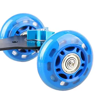 

Hot Blue 4-wheel Mute Rail Track Drift Car Skater Slider For DSLR Video Camera