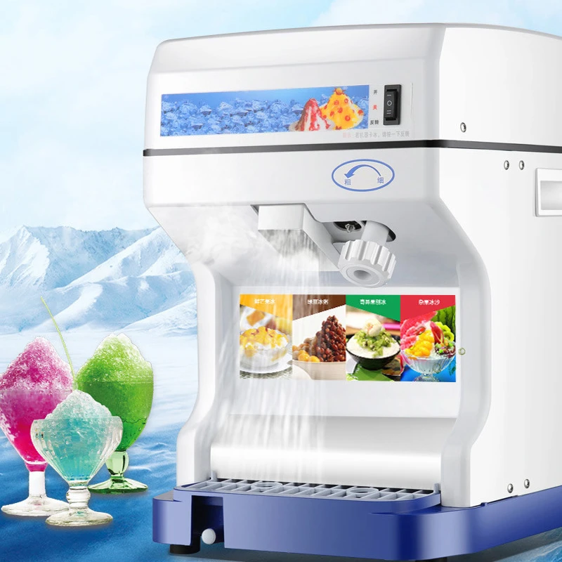 Automatic Ice Machine 1kg H Large Amount Of Crushed Ice Milk Tea Shop Home 2v 250w Commercial Ice Breaker Blender Crusher Ice Crushers Shavers Aliexpress