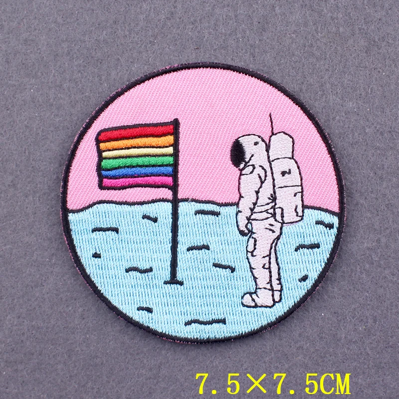 Love is Love Badges Gay Pride LGBT Patch Iron On Patches For Clothing Stickers Rainbow Patches On Clothes Stripes Accessory