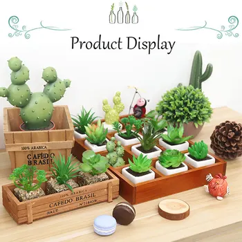 

Home And Balcony Bonsai Tray Succulent Plant Pot Stand Wood Wooden Garden Planter Pot Vintage Pot Garden Decoration Accessories