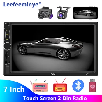 

2 Din Car Radio 7 inch Touch Screen 2din Car Stereo Audio Receiver with BT TF USB MP5 Player FM Camera Mirror Link Autoradio