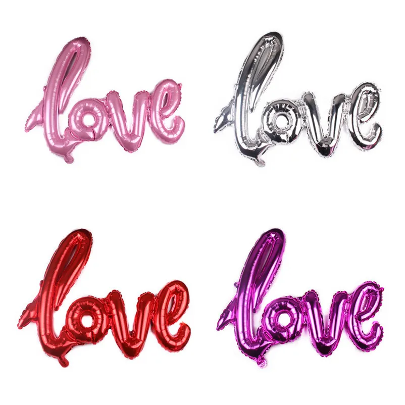 

Connected LOVE Letter Aluminum Film Balloon Wedding Decoration Valentine's Day Engagement Confession