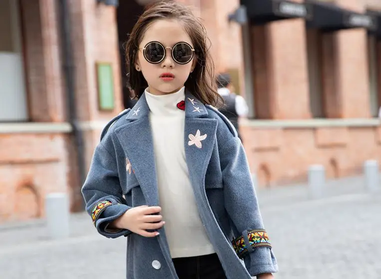 Black Friday New Christmas Children Girls Coat Kids Princess Wool Coat Chidren Winter Spring Autumn Clothes Manteau Fille 12 Ans