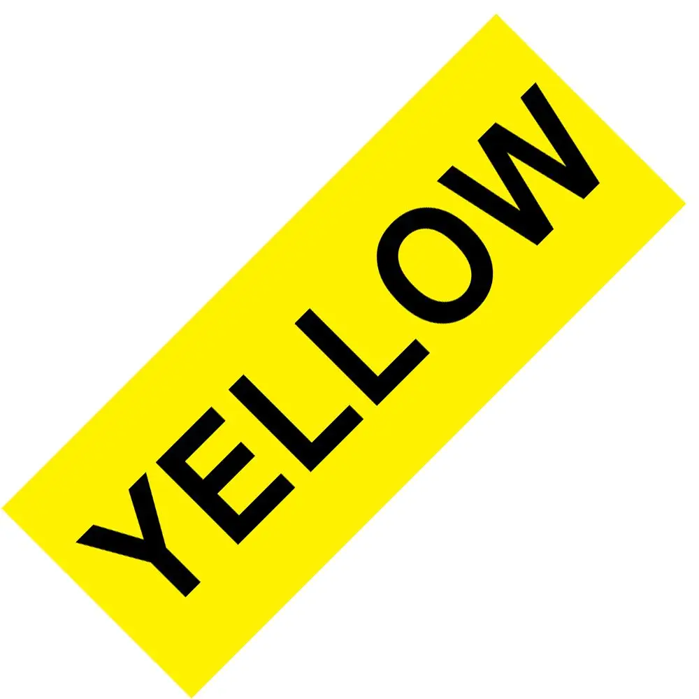 Юнистар совместимый для лента Dymo 12 мм 45013 45010 45018 45023 принтер этикеток для LabelManager 210 280 300 450 - Цвет: Black on Yellow