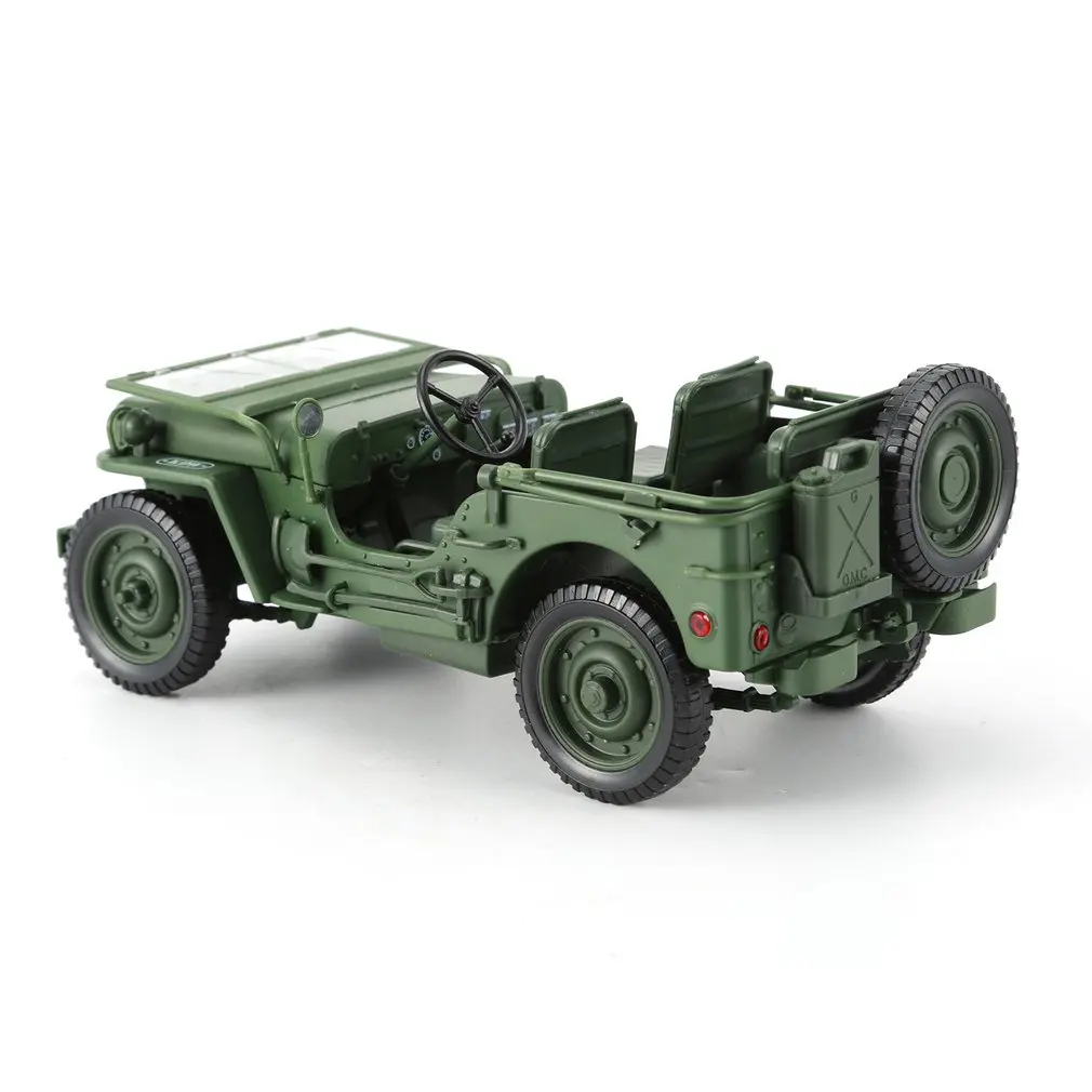 Литой 1:18 из сплава для джипа, военная тактика, модель грузового автомобиля, открывающийся капот, панели, чтобы раскрыть двигатель для детей, Подарочные игрушки