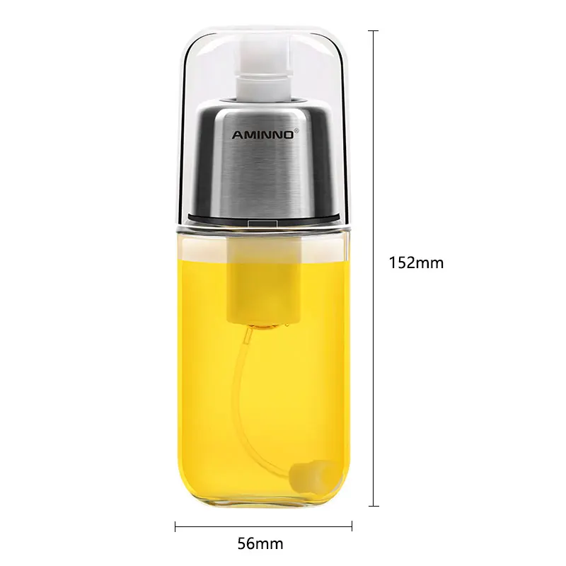 AMINNO Olive Oil Spray Vinegar Spray Sprayer Dispenser For Cooking Baking  BBQ 200ml Glass Bottle Pump-Action Foods Mister - AliExpress