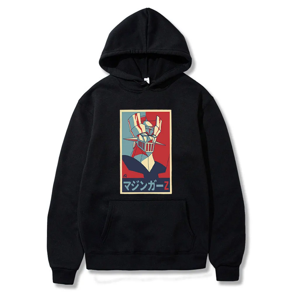 

Mazinger Z Japanese Anime New Hoodies Sweatshirt Men Hooded Hoodie Streetwear Tracksuit Autumn Winter Fleece Pullovers